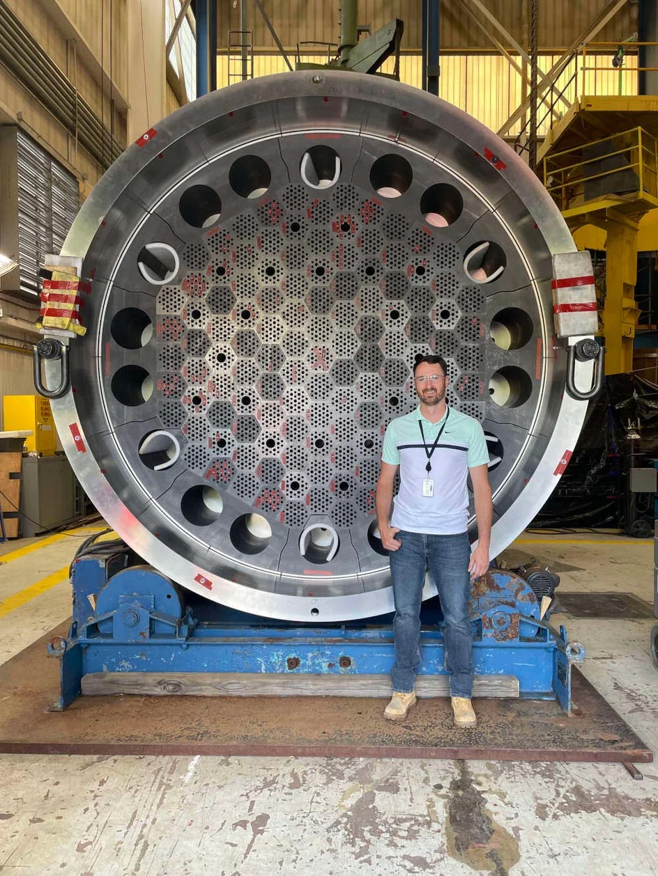 A cross-section of an eVinci microreactor at the eVinci Technology Hub in Etna, Pennsylvania. Courtesy: Westinghouse